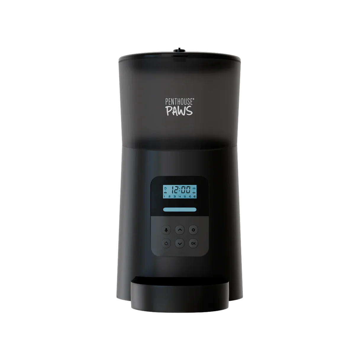 The Automatic Cat Feeder shown in all-black.