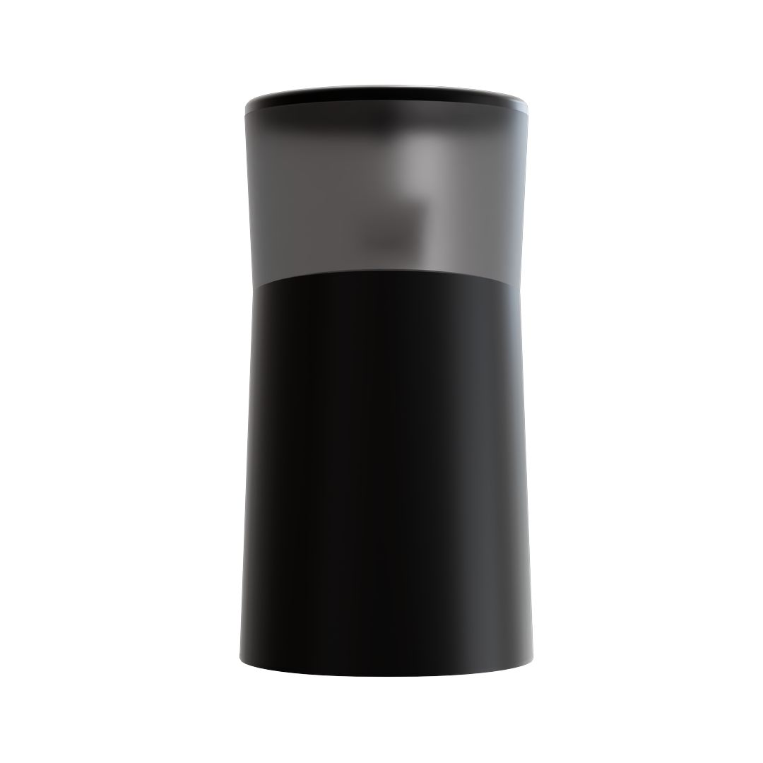 Side and back views of the automatic cat feeder showing the food dispenser and design.