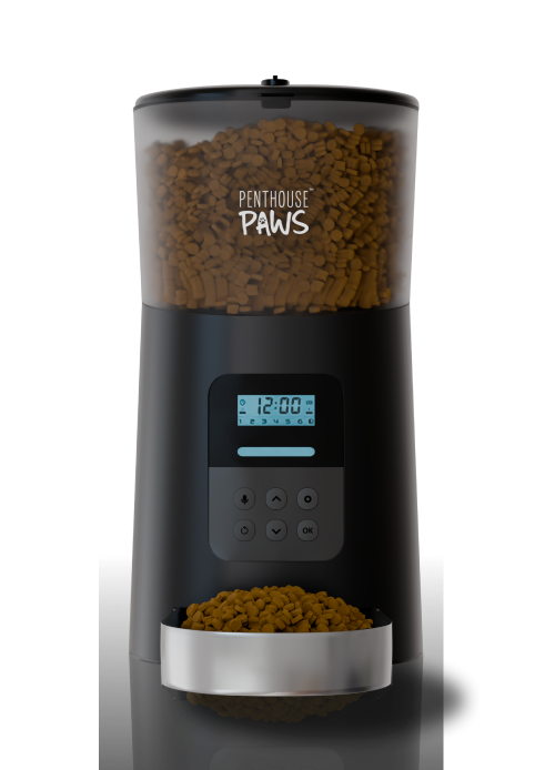 Penthouse Paws automatic pet feeder.