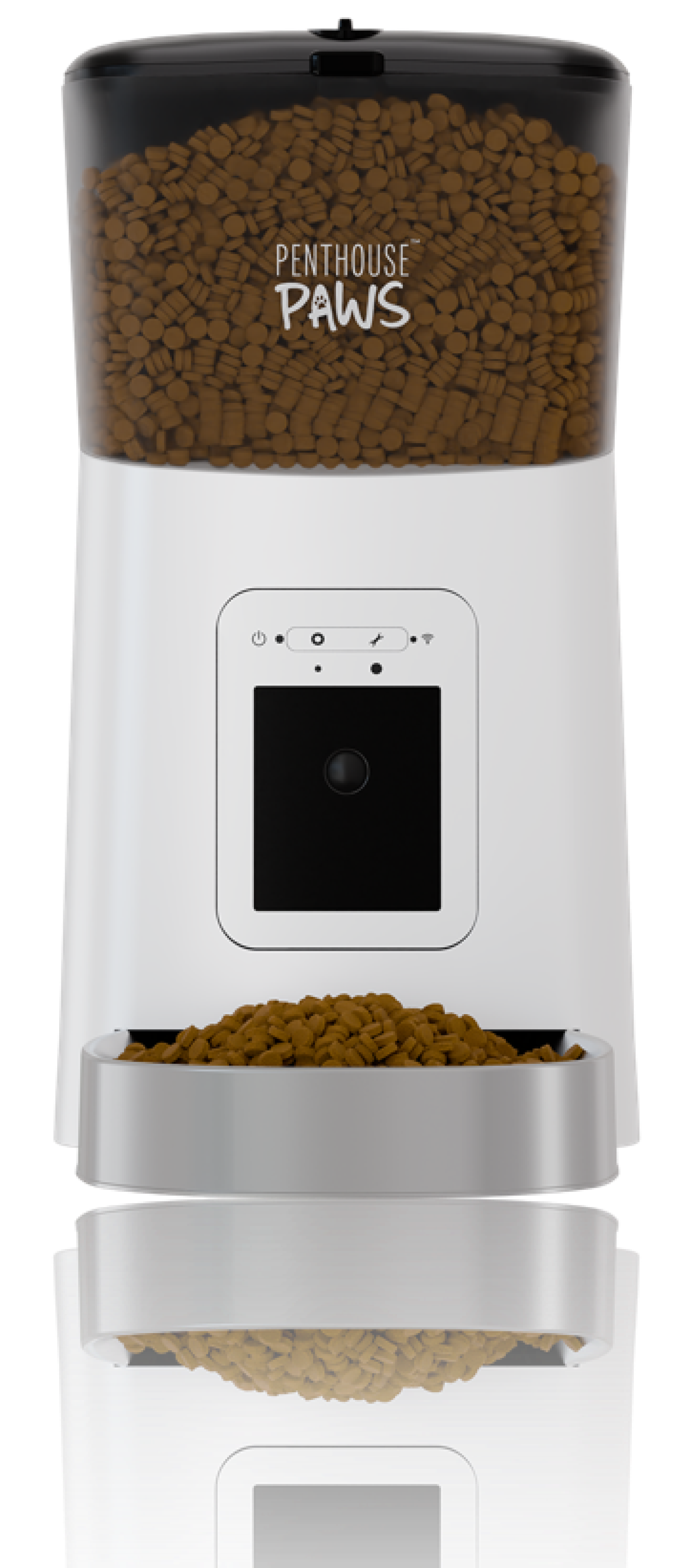 Smart HD Feeder With Food White Aluminum