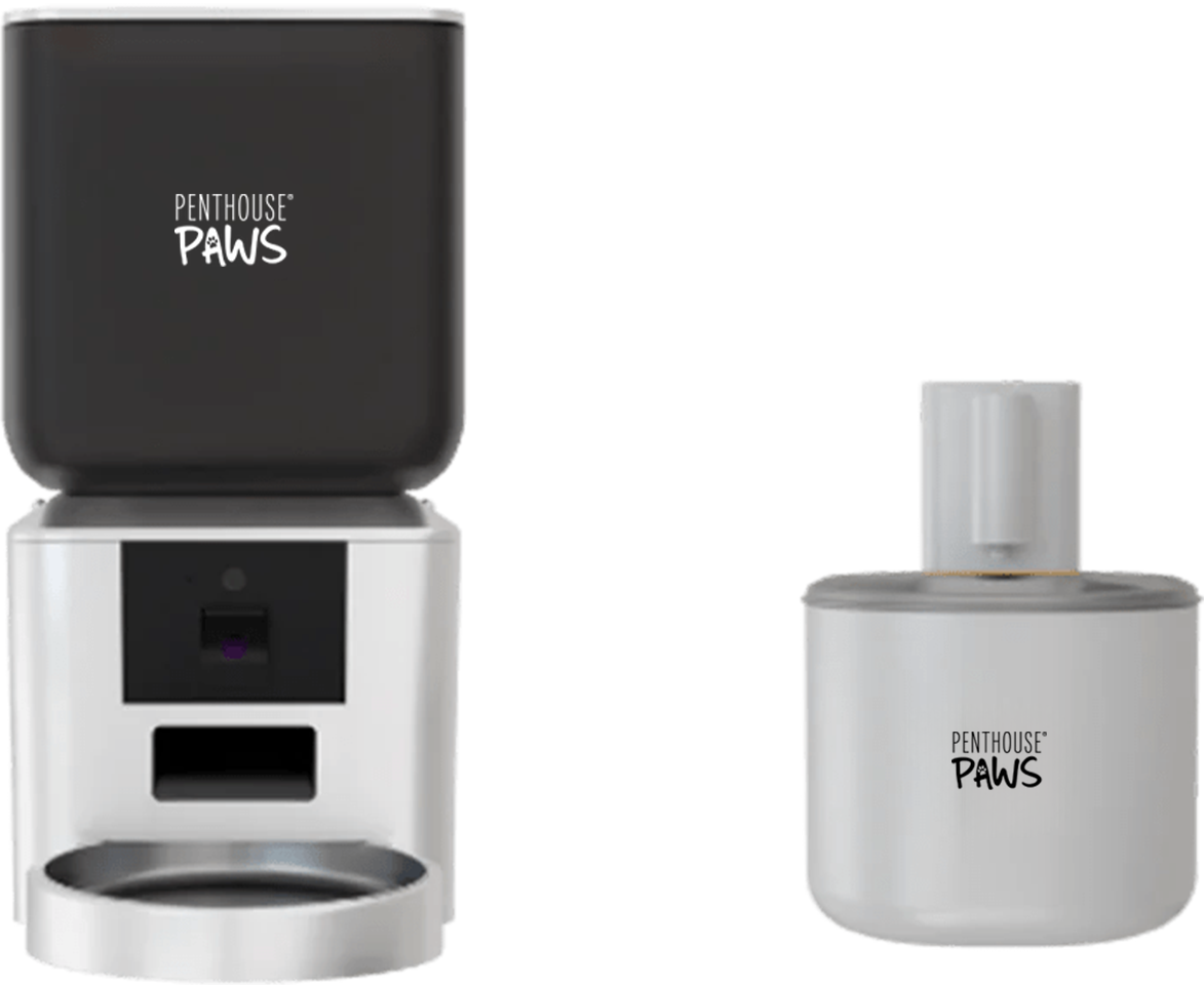 Penthouse-Paws-Smart -Maxx-HD -Feeder -& -Smart- Wireless -Water -Fountain