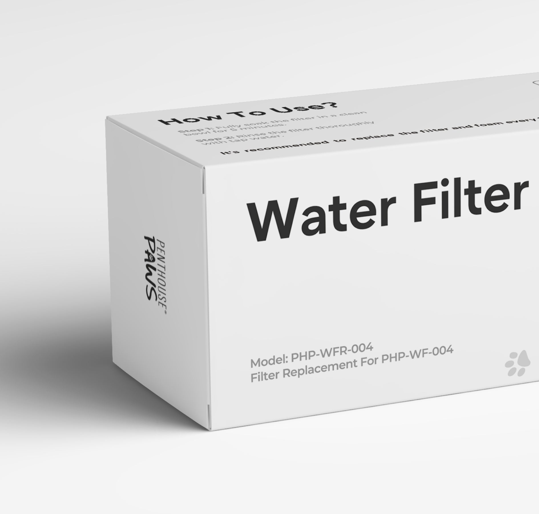 Penthouse Paws water filter. 