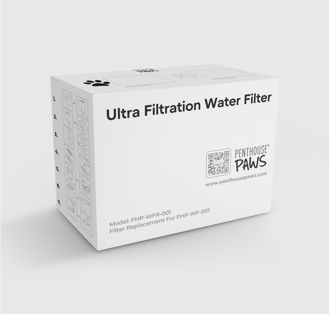Penthouse Paws ultra filtration water filter. 