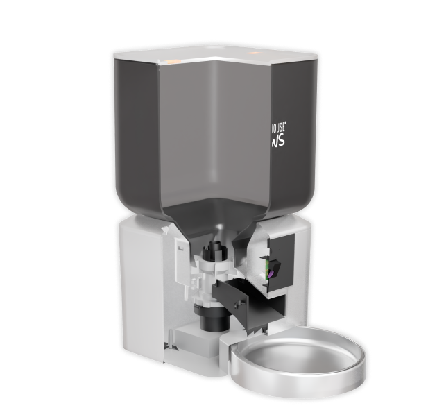 Penthouse Paws automatic pet feeder.