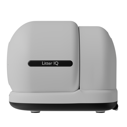 Side profile of the Litter IQ smart cat litter box.